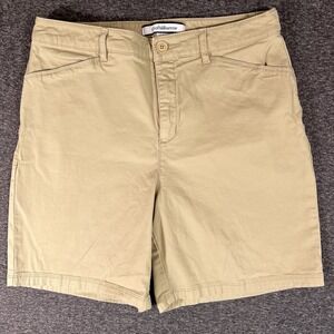 Croft Barrow Shorts Womens Sz 8 Beige Gray Preppy Chinos Stretch‎ Khaki QTY 2